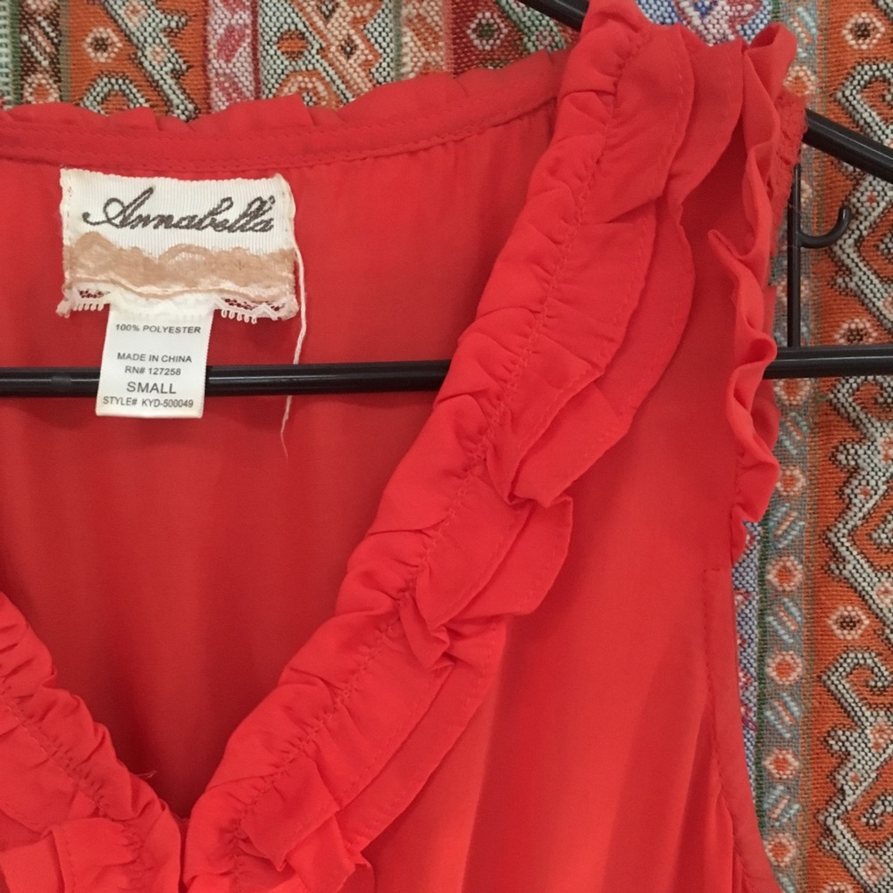 Coral sundress with pockets